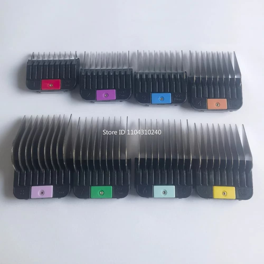 Pettine Guida Universale in Acciaio Inossidabile (8 Misure, 3-25mm) per Tosatrici Animali Domestici, Accessorio per Tosatrici per Cani e Gatti