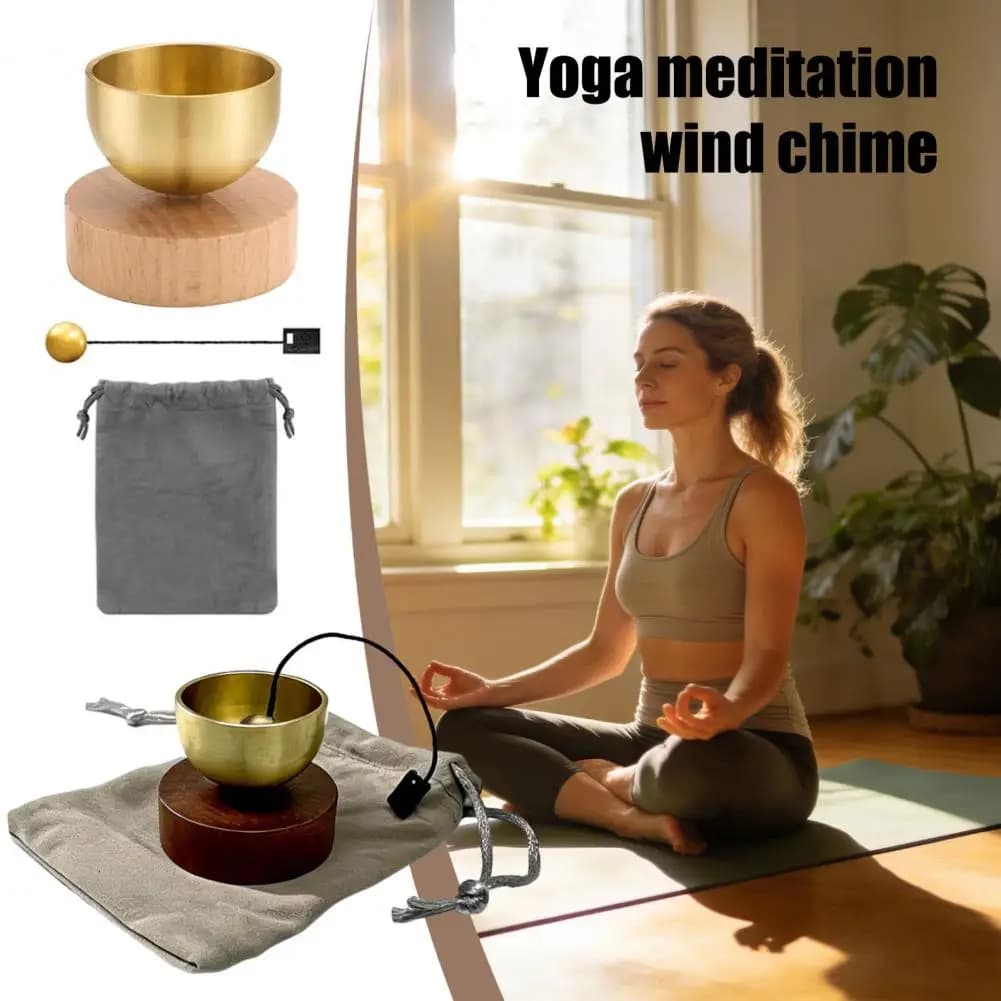 1pc Mini Singing Bowl Set for Meditation Yoga Relaxation Mindfulness Chakra Copper Sound Bowl Healing Clear Pleasant Tones Gift