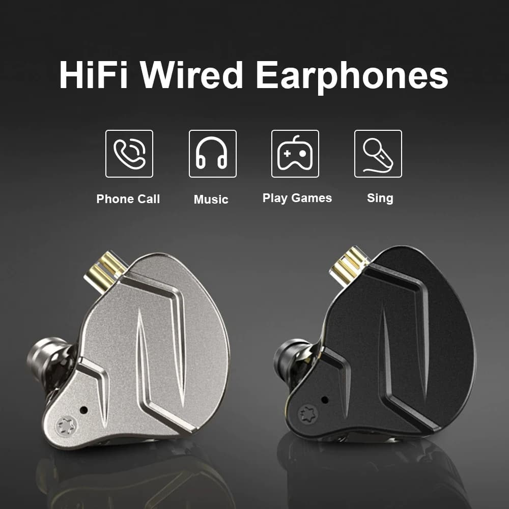 In-Ear headphones with Dynamic Drivers, Audio HiFi Surround, Type-C 3.5MM headphones for Sport and Gaming with Stackable Cable