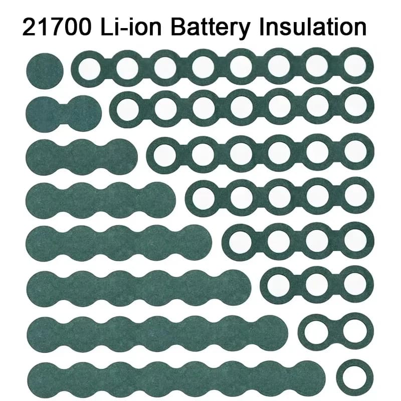 100 pz Autoadesiva 18650 21700 26650 32650 Guarnizione Isolante Della Batteria Li-Ion Isolamento Della Batteria Isolamento Elettrico Pad Anelli