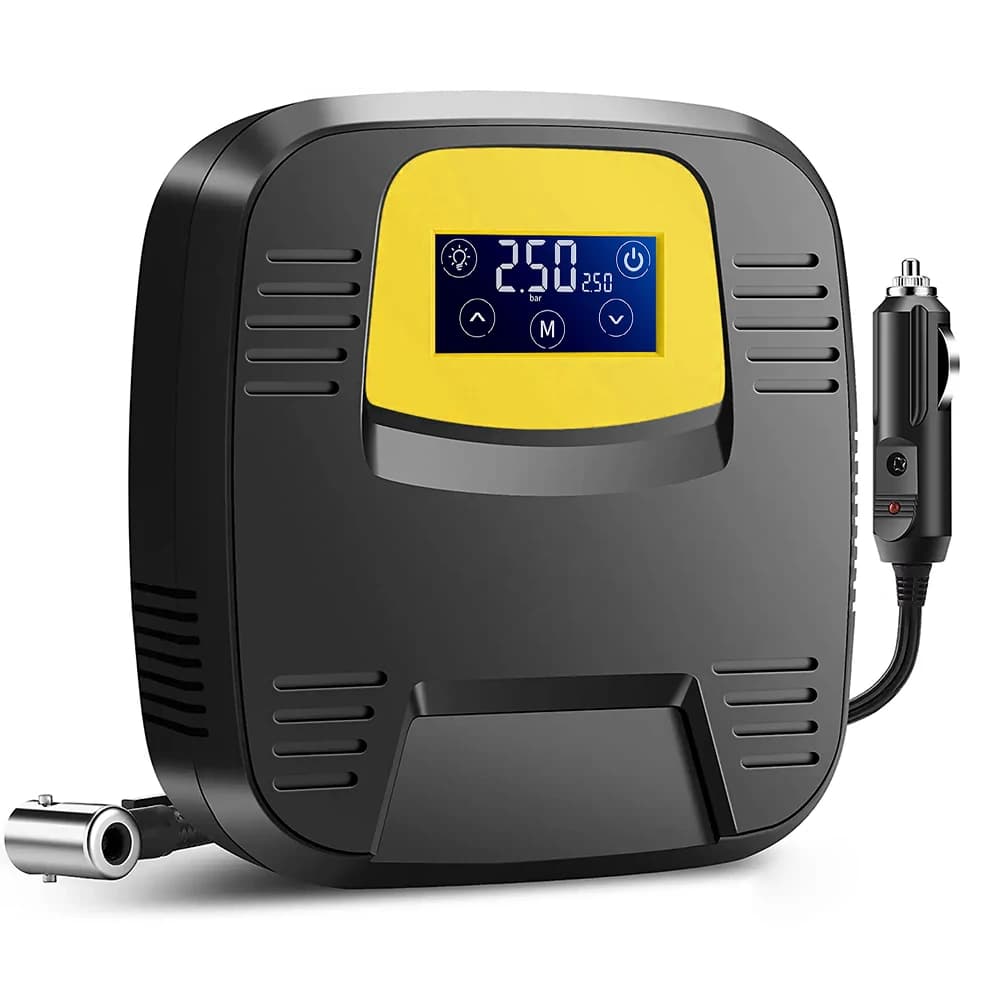 Portable Automobile Air Compressor Digital Tire Inflation Pump LED Lamp Tire Compression Pump Compressor For Car Motorcy Bike