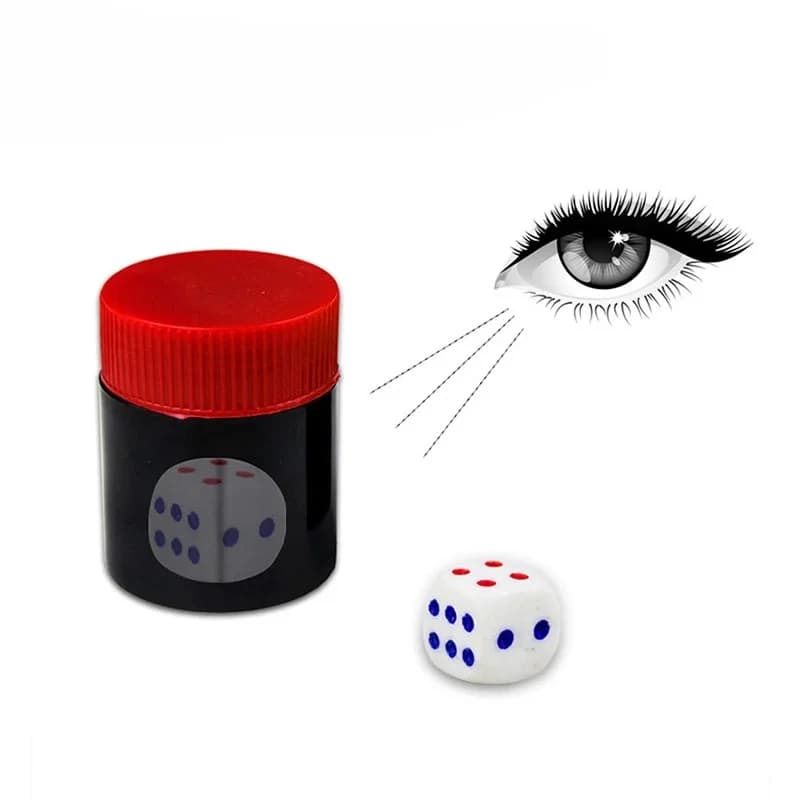 Vendita calda Ascolta Scatola di dadi-Accessori magici Trucchi magici Giocattoli Dadi parlanti Telescopio Binocolo Giocattoli magici per bambini 5 cm * 4 cm