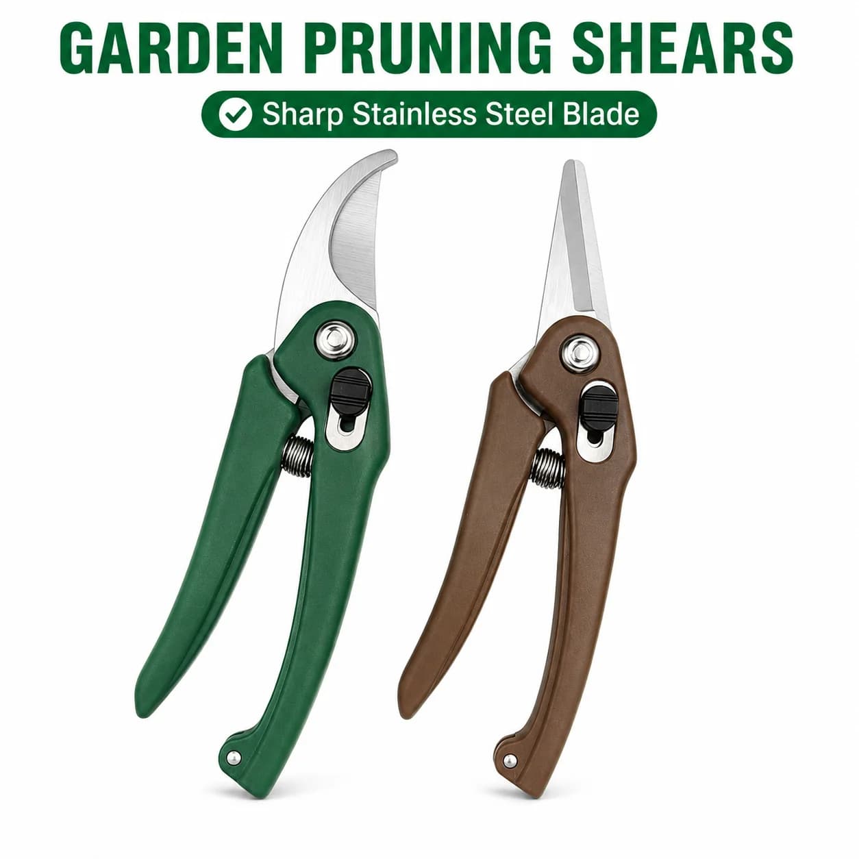 Sharp SK5 Stainless Steel Garden Pruning Shears Ergonomic Hand Pruner for Tree Branch Cutting, Flower, Bonsai & Fruit Trees