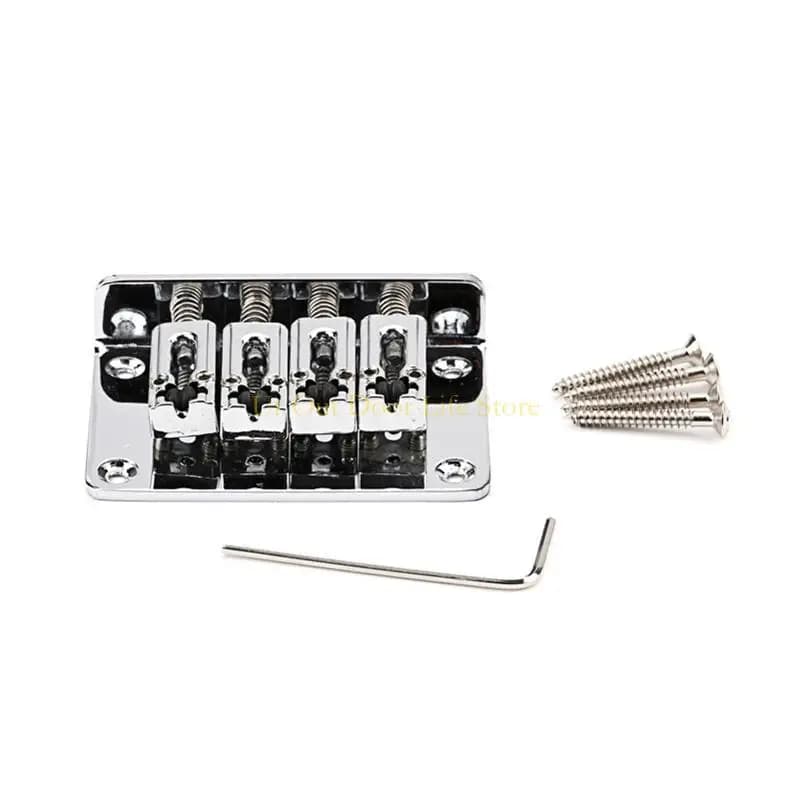 77uf Electric Guitar Bridge 4 String Fice Hardtail Guitar Bridge Parti adatte per chitarra elettrica per sigari