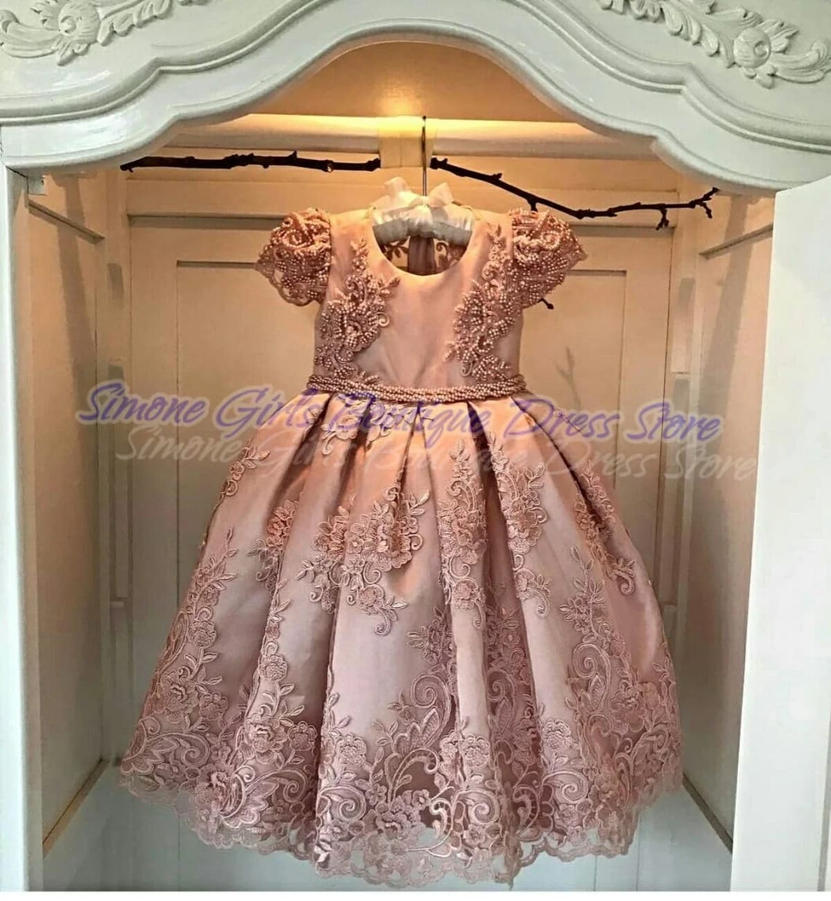 Abito da ragazza di fiori con fiocco o collo Elegante abito da sposa da bambina in raso con gonna in tulle per occasioni speciali da damigella d'onore personalizzate