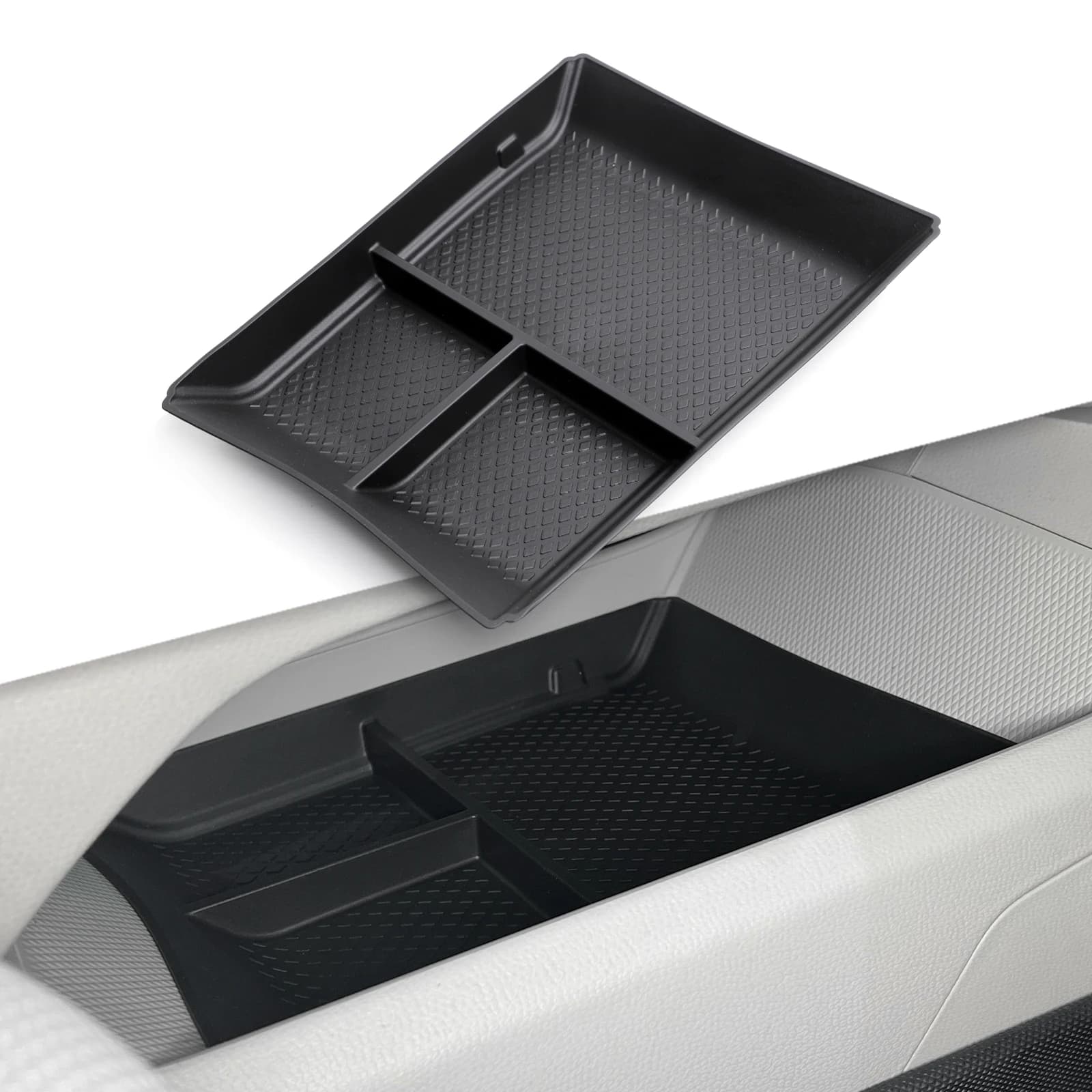 Vassoio portaoggetti per console centrale VW ID.7 ID7, organizer inferiore per auto, accessori in TPE per l'organizzazione