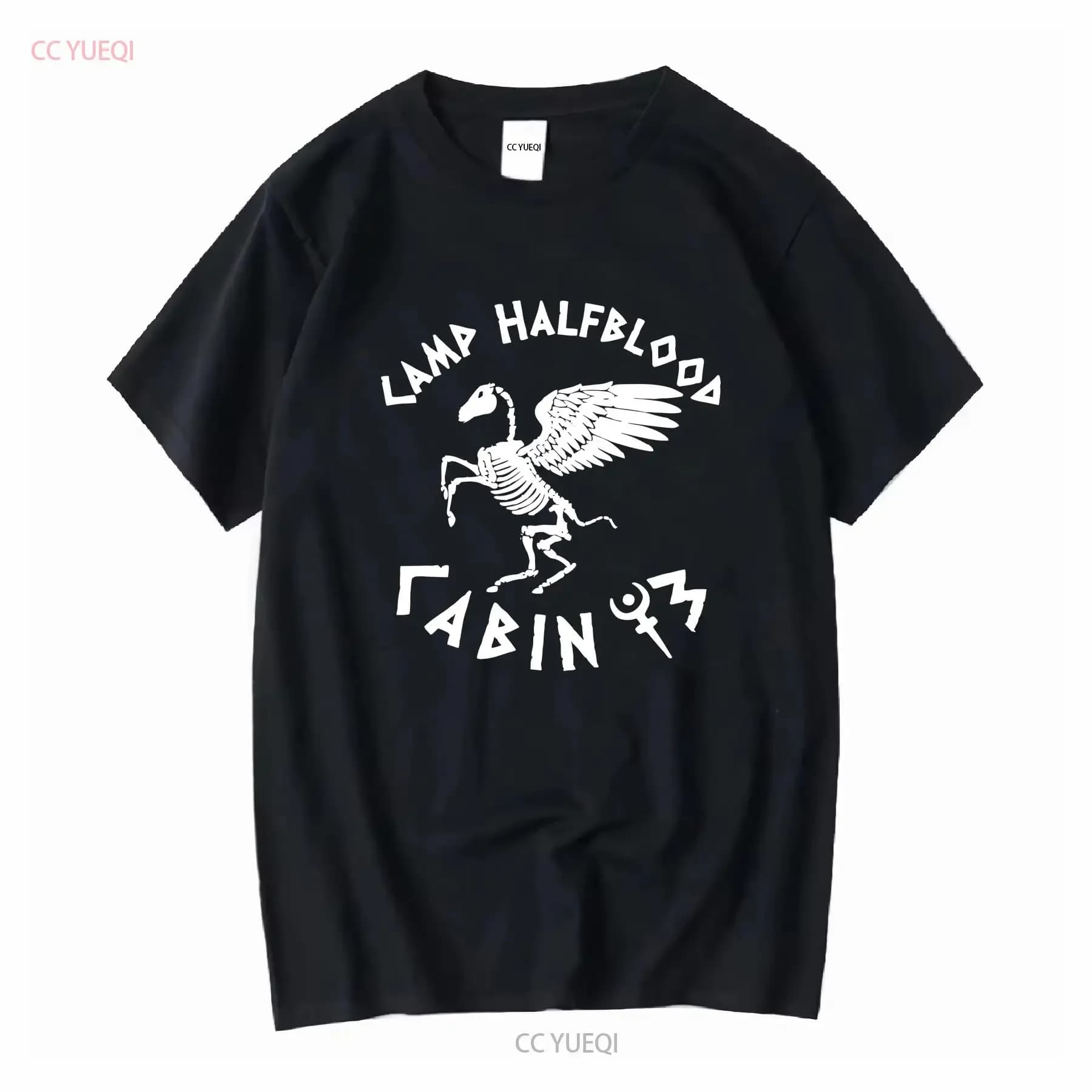 Camp Halfblood T Shirt Cabin 13 Hades Nico Di Angelo vintage Lavato moda Grafica allungata Traspirante Leggermente Casual homme