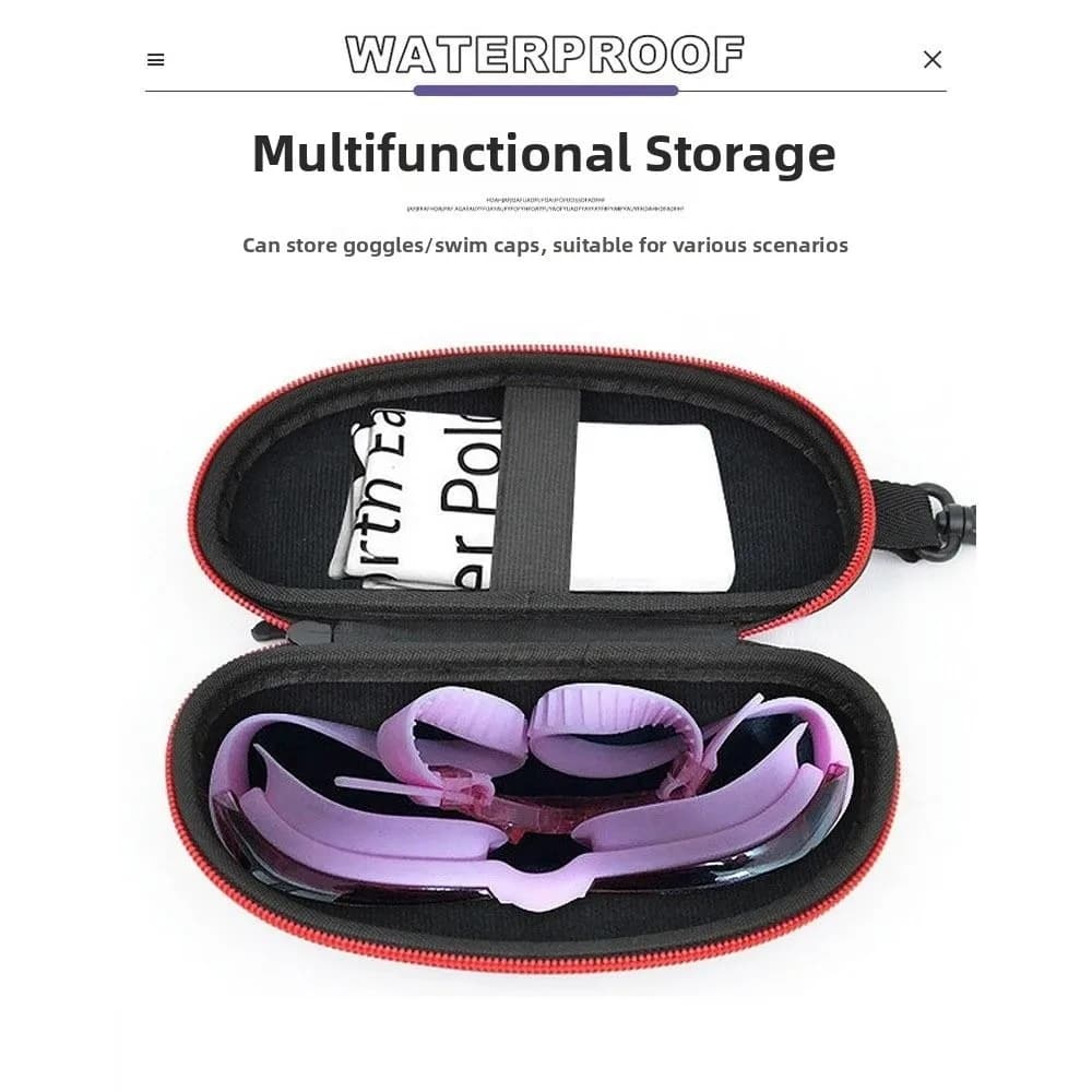 Large Capacity EVA Glasses Case EVA Hard Shell Eyewears Storage Box Anti-scratch Anti-splash Water Swim Goggles Case Swimmers