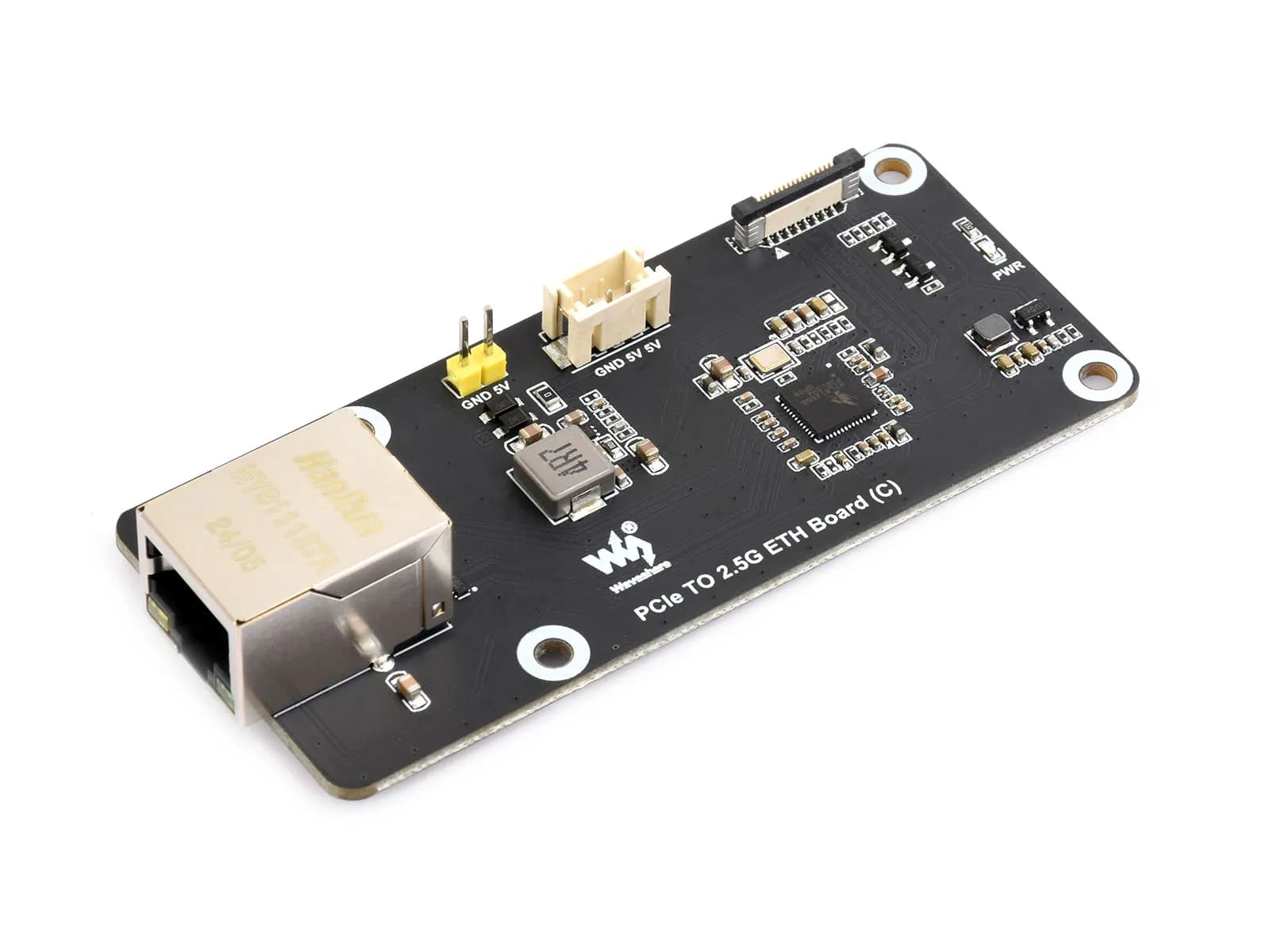 PCIe TO 2.5G ETH (C) for Raspberry Pi 5, supports Raspberry Pi operating system, without driver, Plug And Play