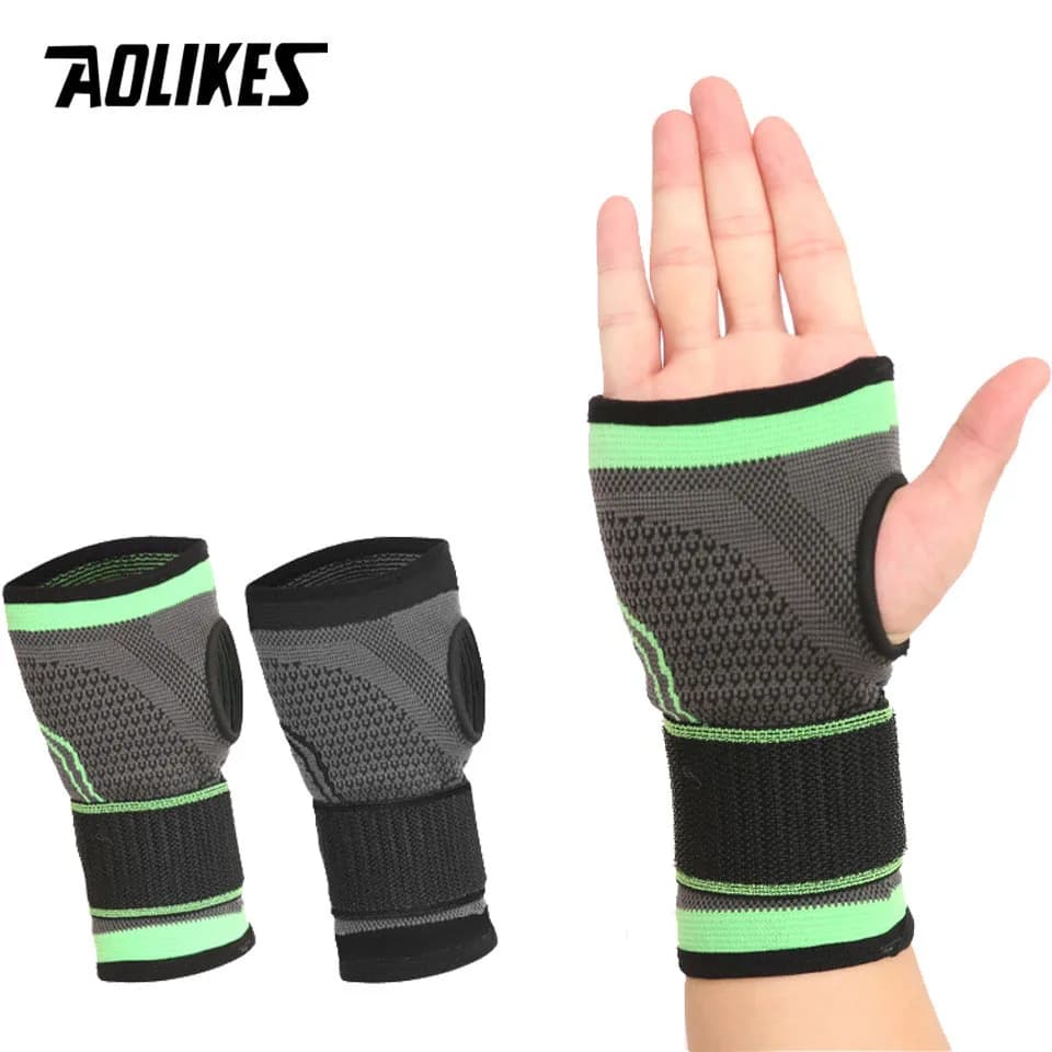 AOLIKES 1 pz alta fasciatura elastica Fitness Yoga mano Palm Brace supporto per il polso Crossfit Powerlifting palestra Palm Pad Protector