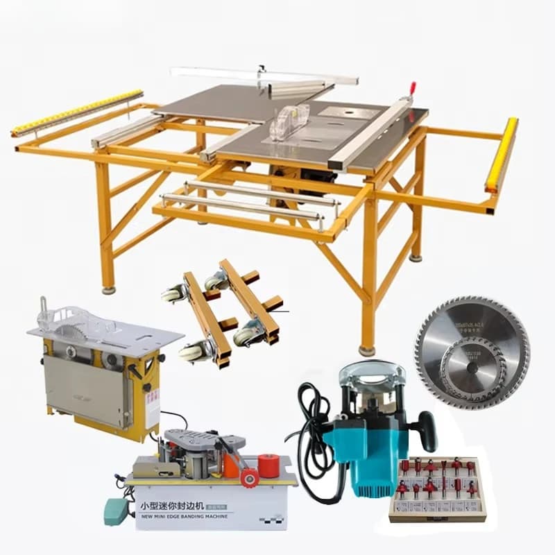 Wood Cutting Machine Saw Machine Mini Portable PVC Melamine Board Plywood Wood Cutter Panel Saw Table Saw JT160