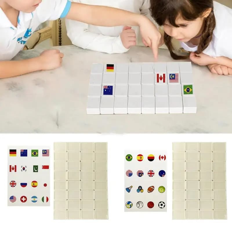 Piastrelle fuga gioco per bambini Sea Side Escape Mahjong Blocks gioco Smooth Touch gioco da tavolo giocattolo per viaggi lavoro relax famiglia