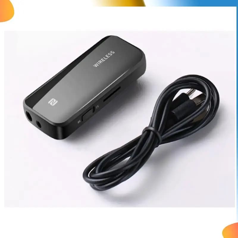 B48A Adattatore Aux Bluetooth 5.0 Dongle Wireless NFC Scheda TF Jack da 3,5 mm per TV PC Altoparlante Kit per auto Ricevitore audio Trasmettitore