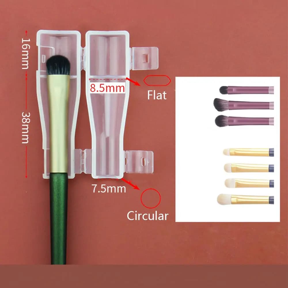 Copertura Protettiva in Plastica Impermeabile per Pennelli da Trucco, Protezione dalla Polvere