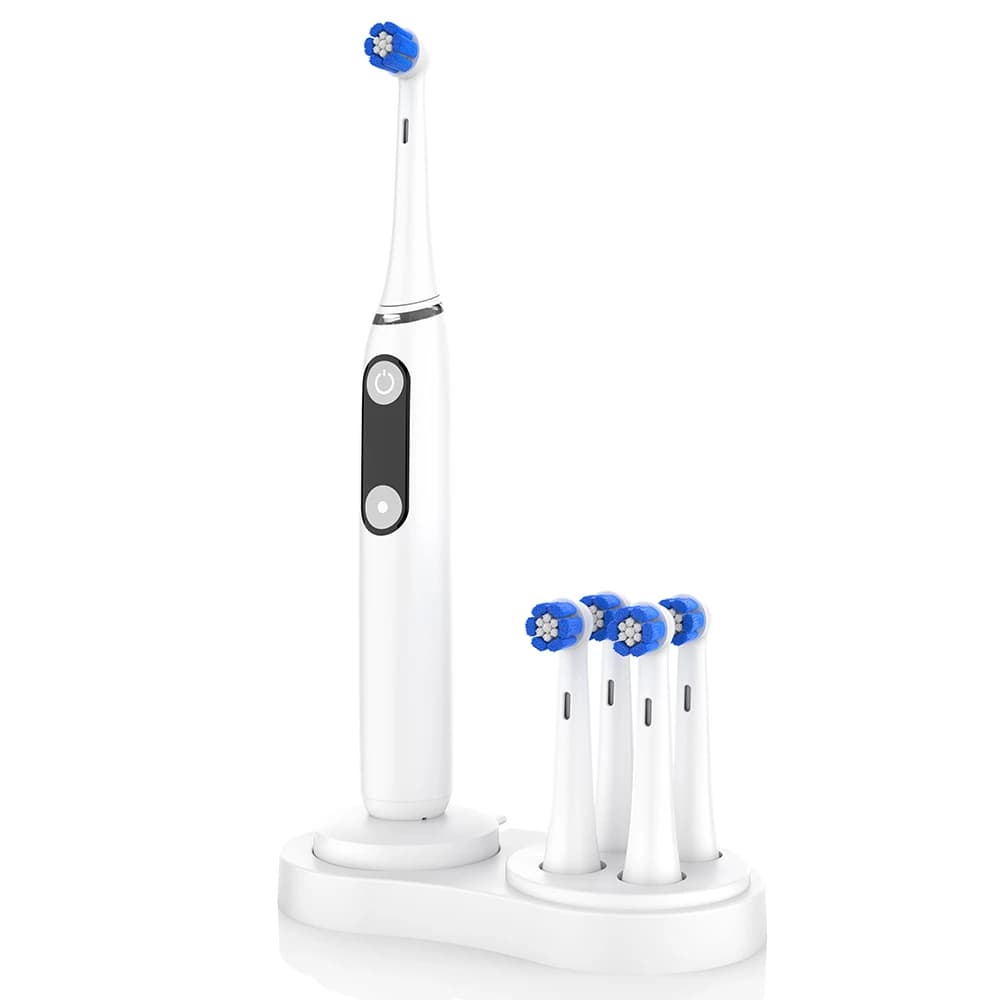 Brush holder compatible with all Oral B electric brushes, iO electric toothbrush and spare heads