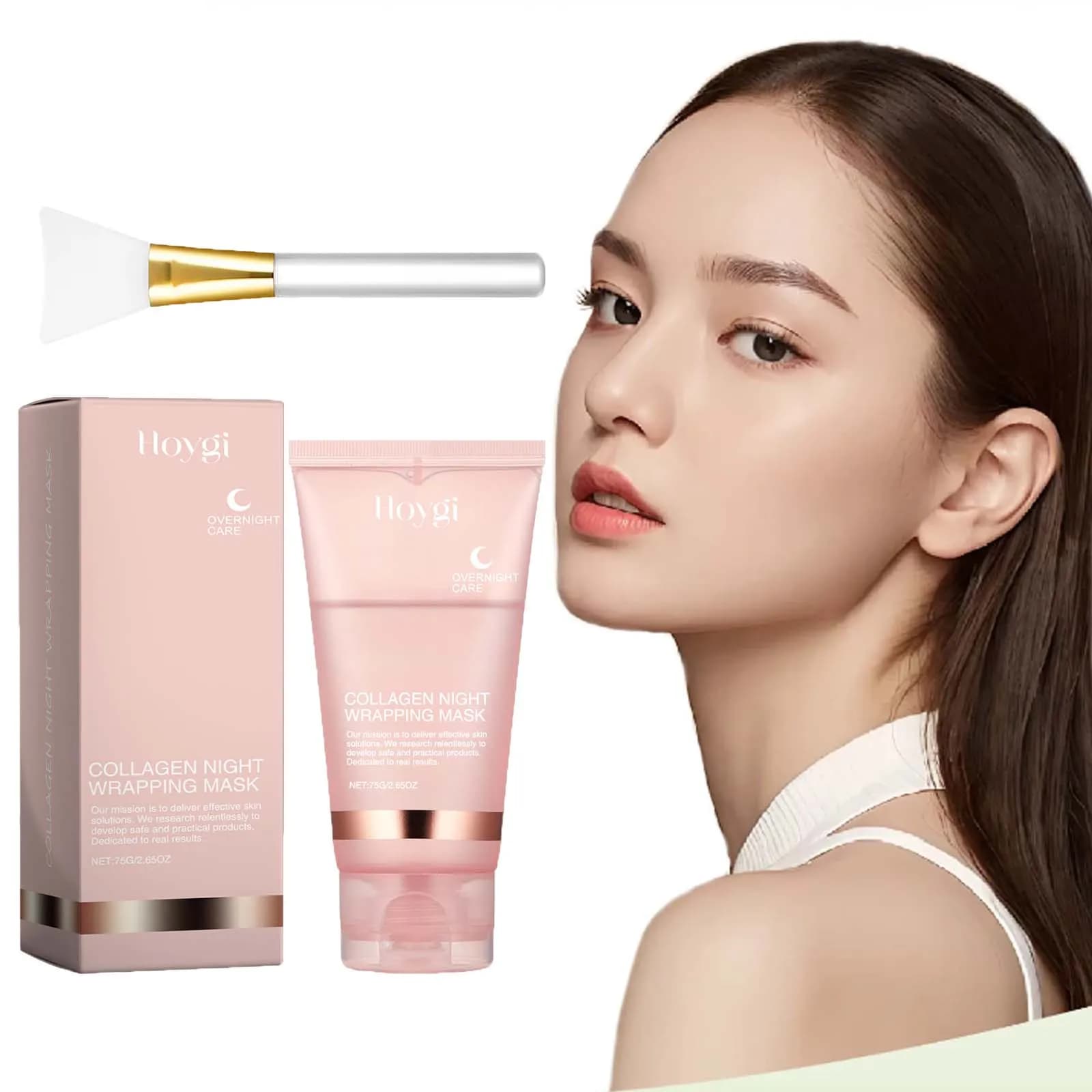 Maschera peel-off al collagene Maschera facciale avvolgente notturna Idratazione profonda Idratante Rassodante Maschera per il viso per la pelle Cura quotidiana della pelle del viso