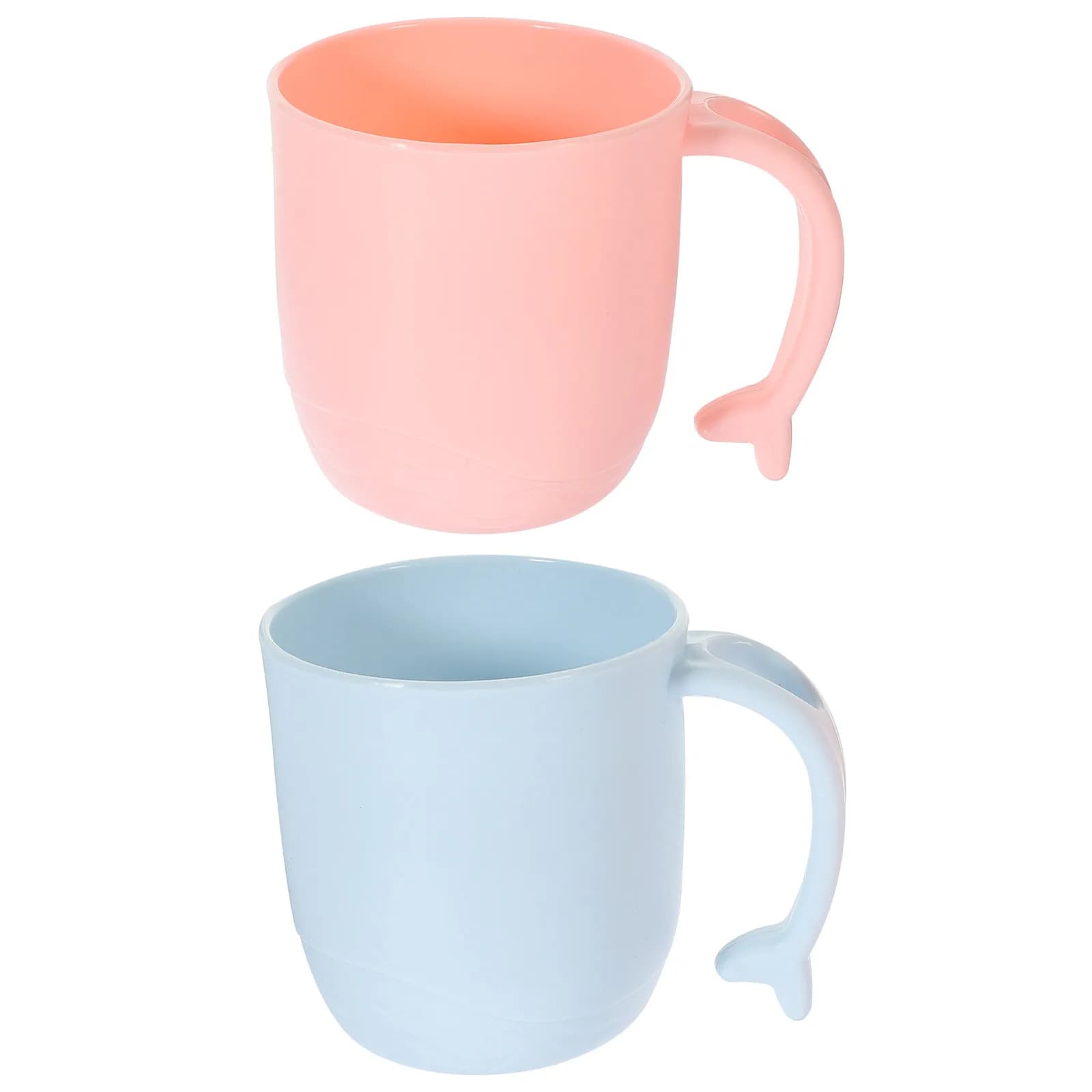2 bicchieri piccoli per collutorio per bambini, in plastica PP, tazza da bagno, porta spazzolino, bicchiere per acqua, latte, succo, soda