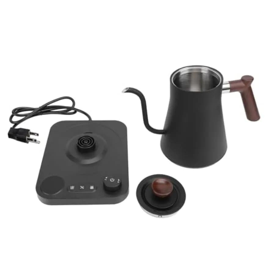 Bollitore Elettrico a Collo d'Oca 110V, Bollitore per Tè Elettrico, Bollitore per Acqua Calda, Teiera Elettrica con Controllo della Temperatura per Bollitura