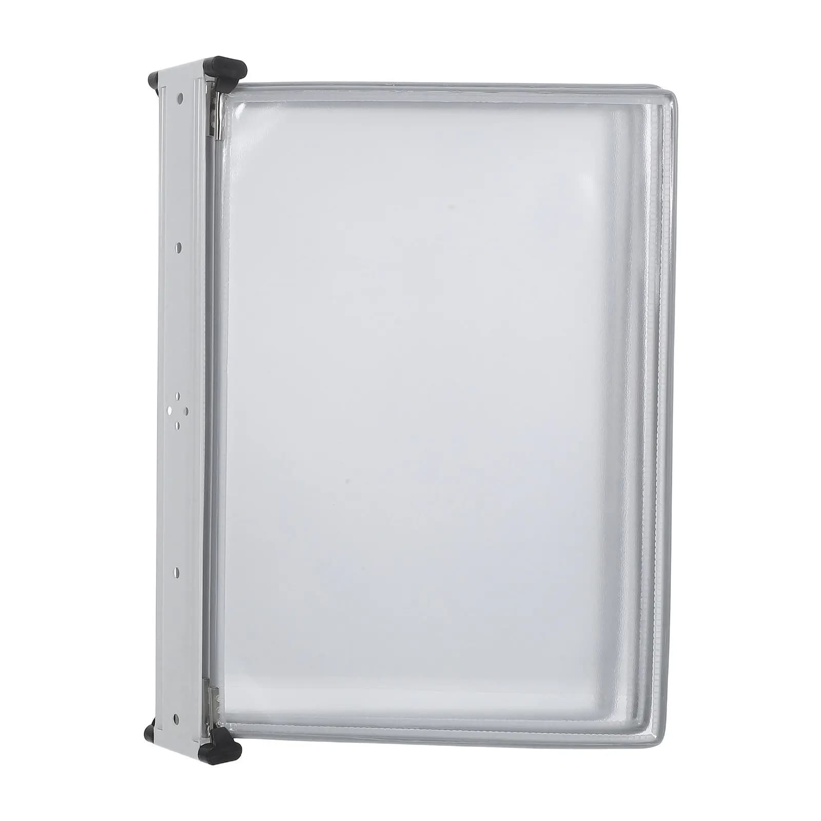 Portadocumenti da Parete a 5 Pannelli A4, Robusto in Ferro e PVC, per Ufficio, Espositore da Parete Salvaspazio, Organizzatore con Scomparti Ribaltabili