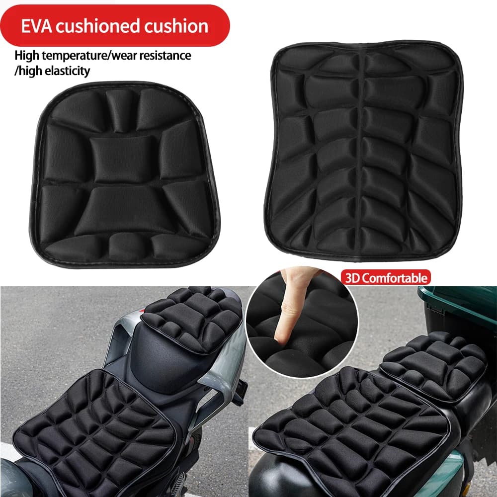Comfort 3D Breathable Gel Motorcycle Seat Pad Universal Shock Absorbing Cushion Bike Seat Cover for Advanced Mountain Riding