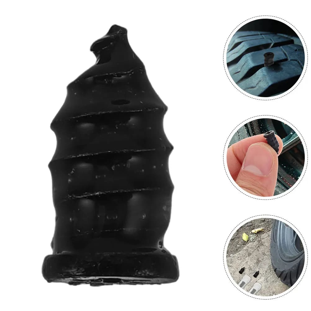 Kit di Riparazione Rapida per Pneumatici: 20 Pezzi di Chiodi in Gomma per Riparazione Sottovuoto, Tappi Autosigillanti per Auto, Moto, ATV e Camion