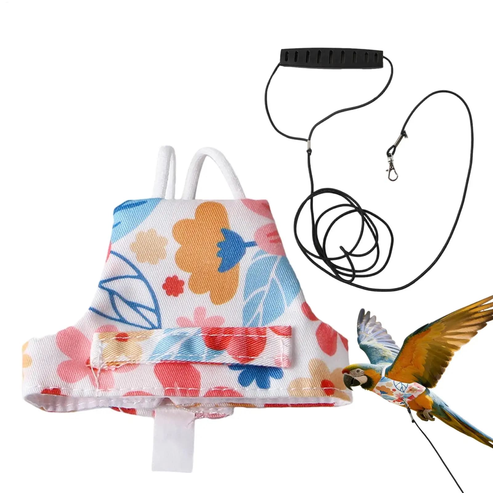 Sling for Birds with Guinzaglio, Retractable Adjustable vest with Pappagalli, Conure, Cacatua