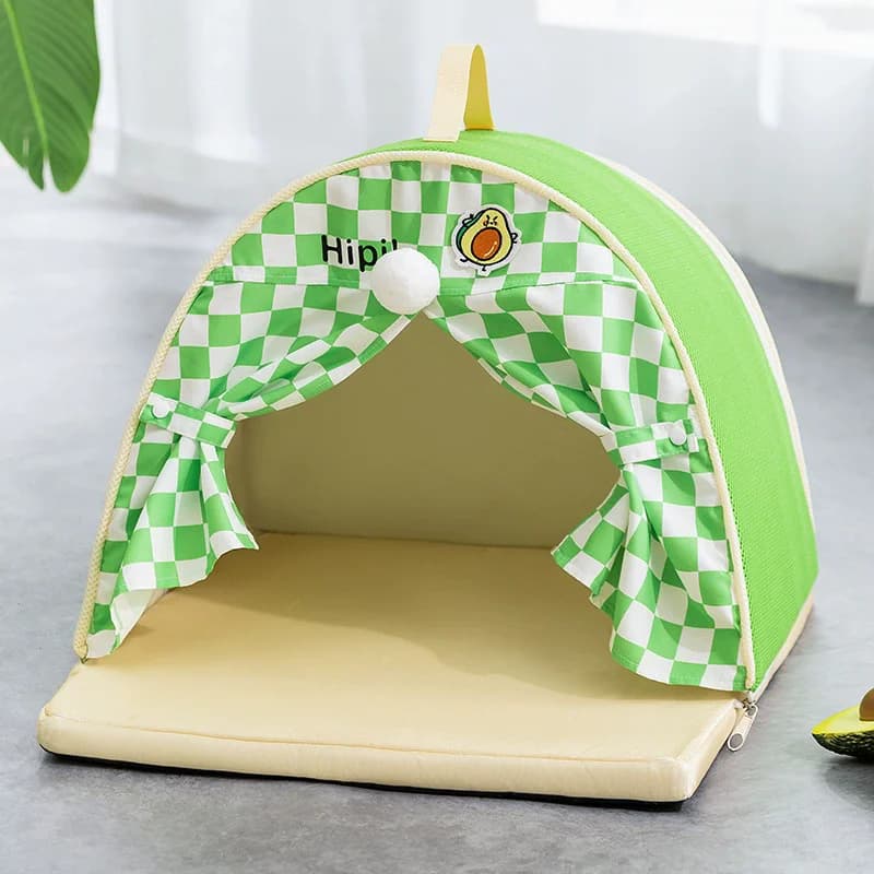 2025 Nuovo sonno profondo Comfort Letto per gatti Iittle Zerbino Cestino Piccola casa per cani Prodotti Tenda per animali Accogliente grotta Nido Cama interna