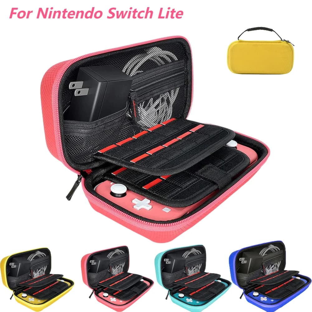 Custodia da trasporto portatile per Nintendo Switch Lite EVA custodia rigida per NS Switch Lite borsa in Nylon con interruttore antiurto