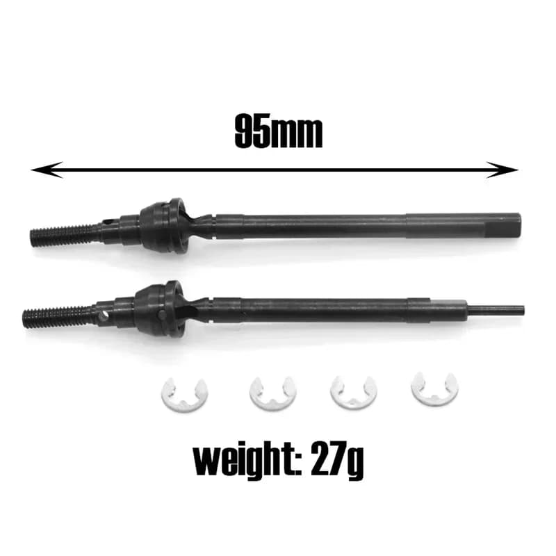 Kit CVD per asse anteriore CC02 da 2 pezzi 54984 Accessori di aggiornamento per modelli Tamiya Benz G500 Unimok RC Cars