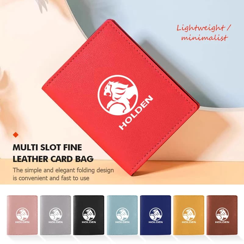 For Holden Soft Leather Passport Cover ID Card Case Purse Credit Card Holder Travel Wallet Captiva Commodor VZ VE Colorado
