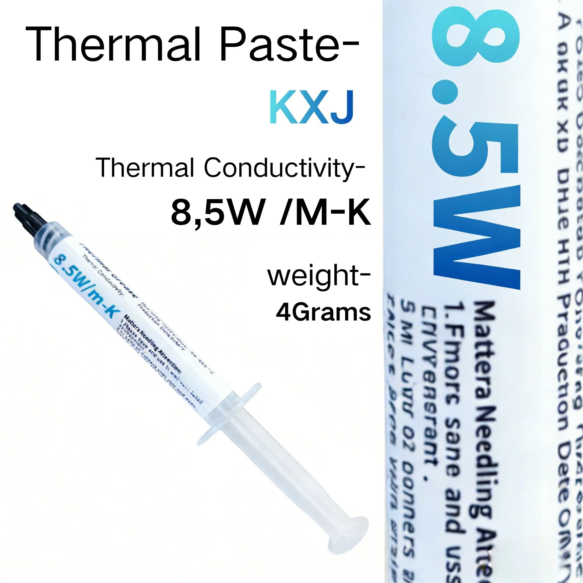 Pasta Termica 8.5W/(m·K) Composto Termoconduttivo in Silicone per Computer PC Laptop CPU GPU Schede Video e Chip 4g