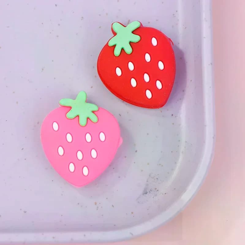 Ammortizzatore per racchetta da tennis con design a fragola Ammortizzatore per vibrazioni in silicone Ammortizzatore per racchetta antivibrante per migliorare