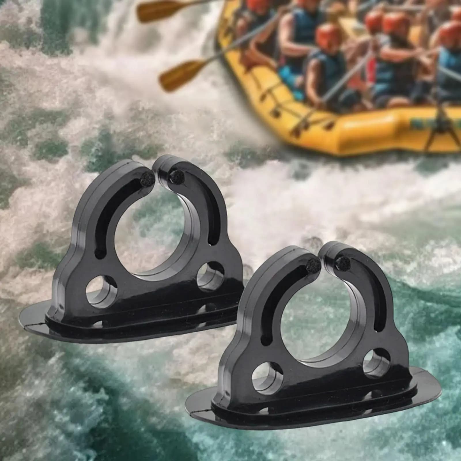 2x Clip Porta Pagaie per Kayak, Supporto per Remi per Gommoni e Barche a Remi