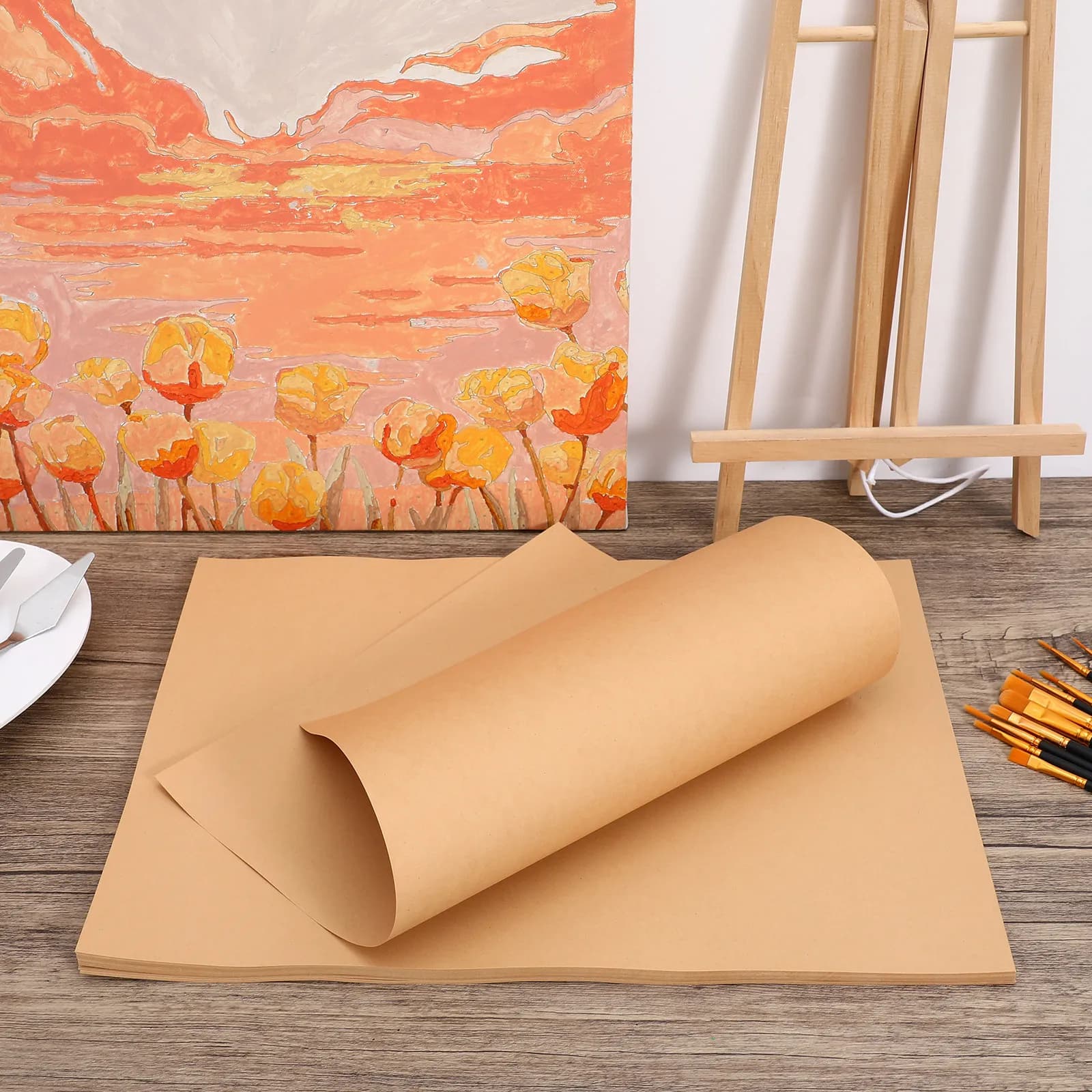 50 Pezzi di Cartoncino Resistente per Artigianato, Fogli di Cartone Spesso per Pittura, Disegno, Schizzi con Penna Gel, Progetti Decorativi Fatti a Mano