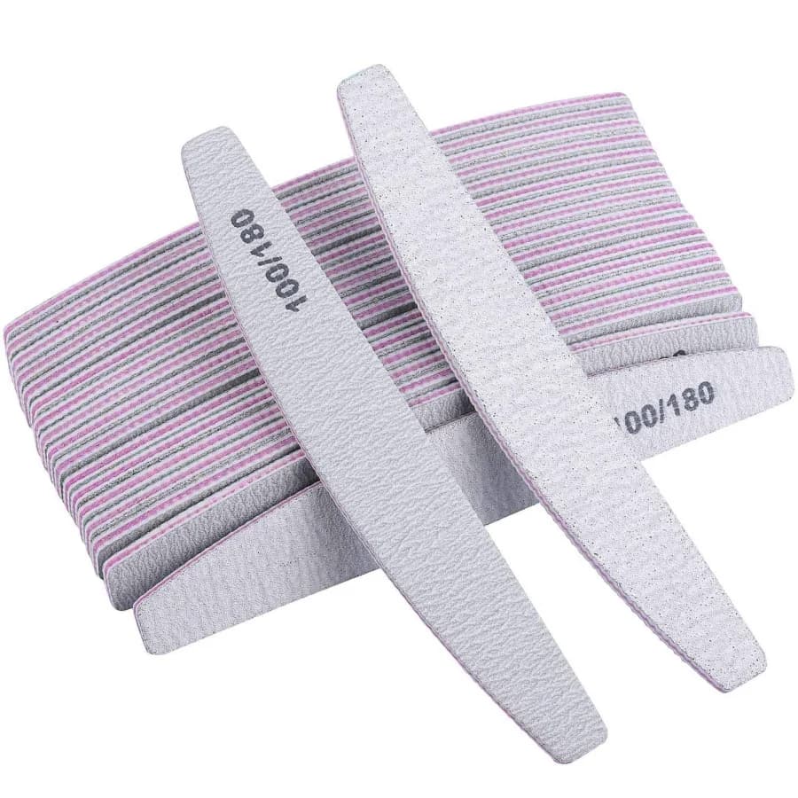 5/10pcs/20pcs /Lot Professional File Board(100/180 Grit) Tool Styling Nail Manicure Double Sided Nail Reusable Emery