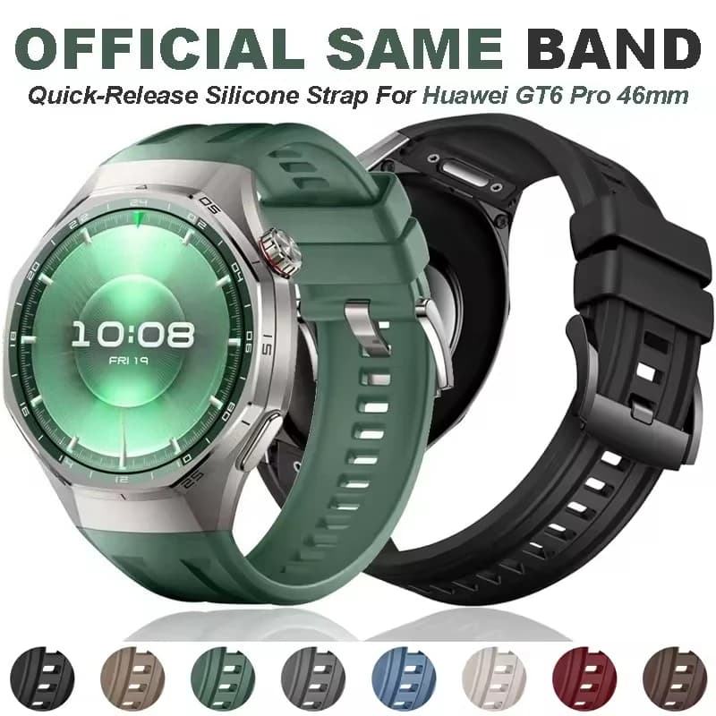 Cinturino in silicone per Huawei Smart Watch GT6 Pro 46mm Ufficiale originale Sostituisci cinturino per Huawei GT 6 Pro Uomo Donna Accessori cinturino