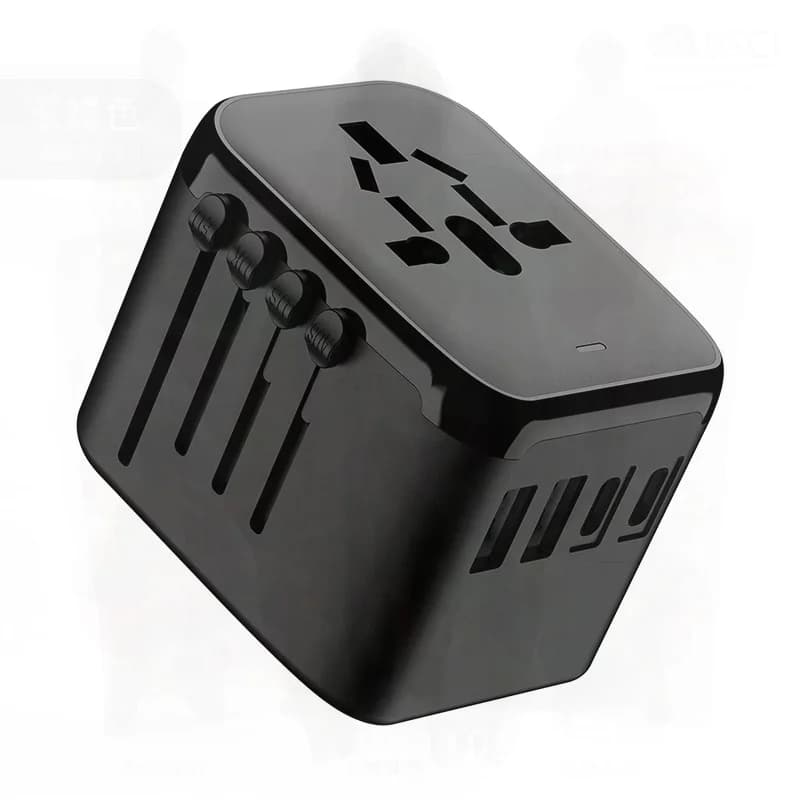 Multi-Country Travel Charger with 2USB And 2C Ports Global Plug Adapter European Australian British Regulations Compatible