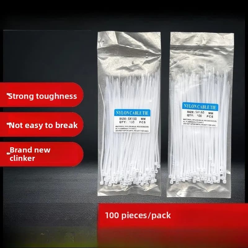 [100 pcs] Nylon cable tie self-locking cable tie
