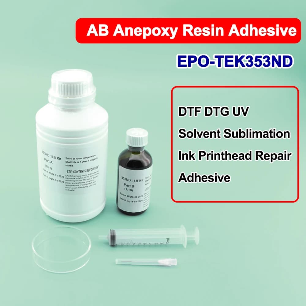 AB resin sticker Anepossidic for DTF DTG UV print head Restructuring EPO-TEK 353ND Printing head Repair resistance to high temperatures