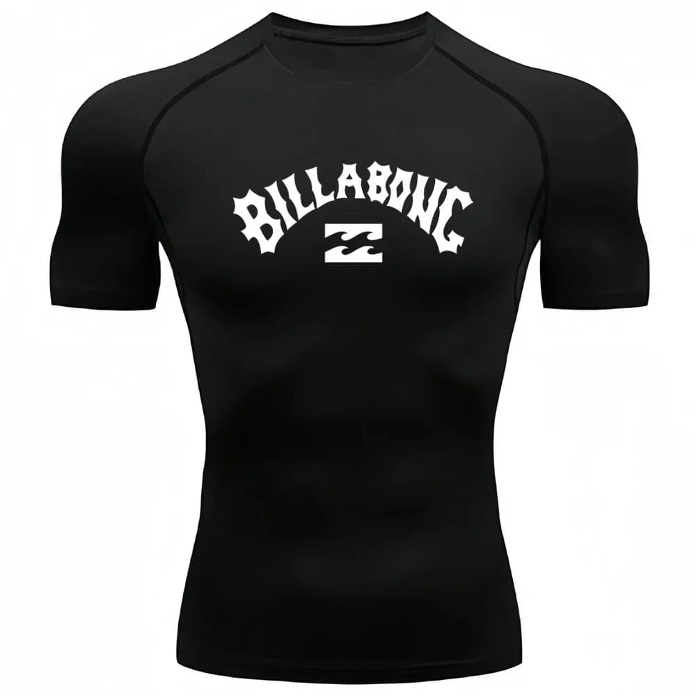 Maglietta Rashguard da Uomo a Maniche Corte con Protezione UV, Asciugatura Rapida, per Nuoto, Surf e Immersioni, Taglie S-3XL