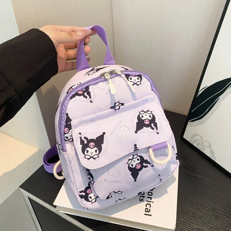 Borsa a tracolla da donna con simpatico gattino dei cartoni animati, mini zaino leggero, borsa da shopping versatile per tutti i giorni, borsa tote da ragazza.