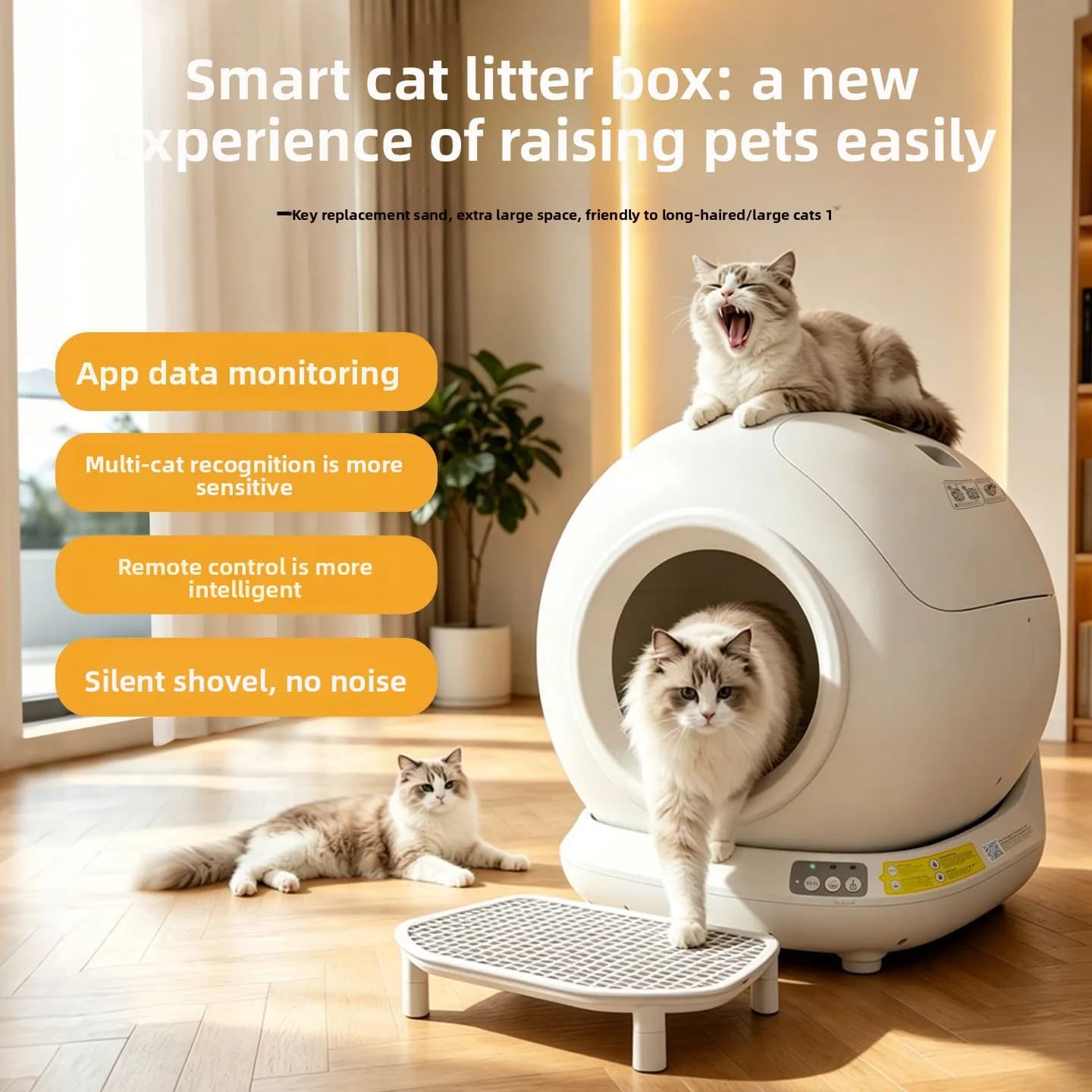 Automatic cat litter box intelligent cleaning deodorant large closed cat toilet pet supplies