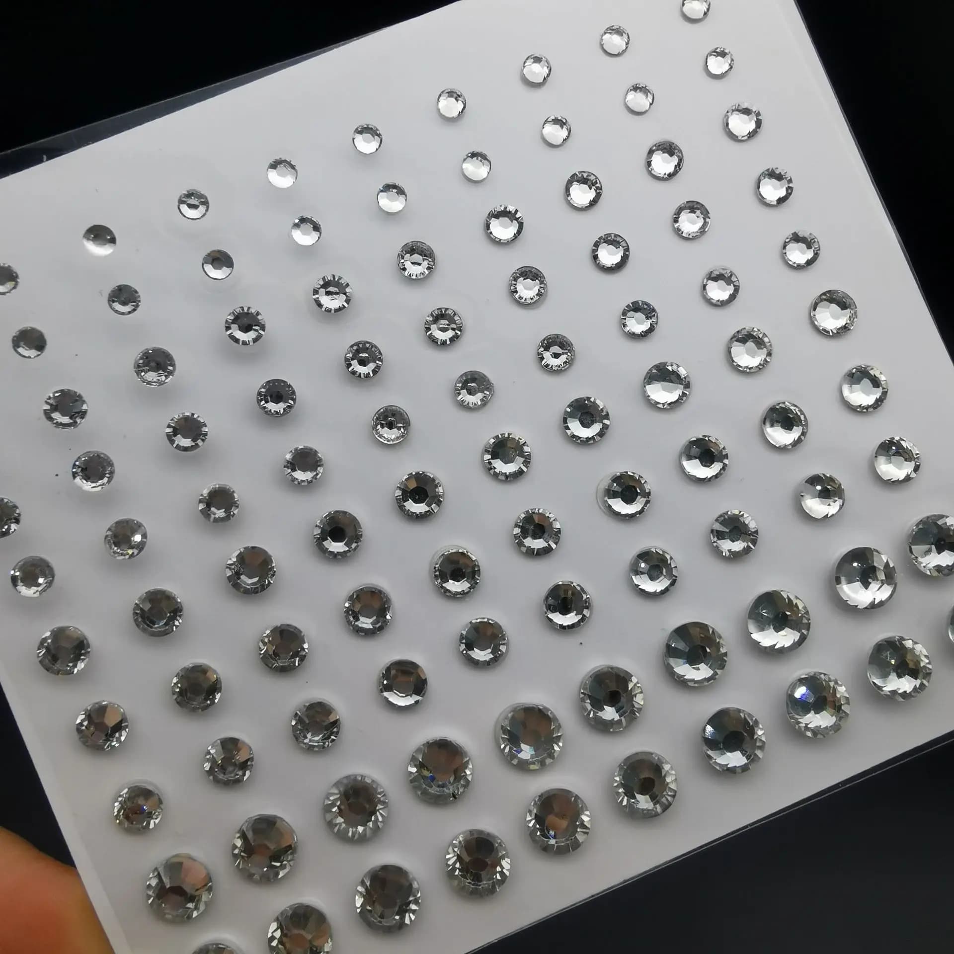 Decorazioni per Unghie 3D Crystal Party, Adesivi per Trucco Festivo, Gioielli, Strass, Adesivi per Viso e Corpo, Diamanti Colorati