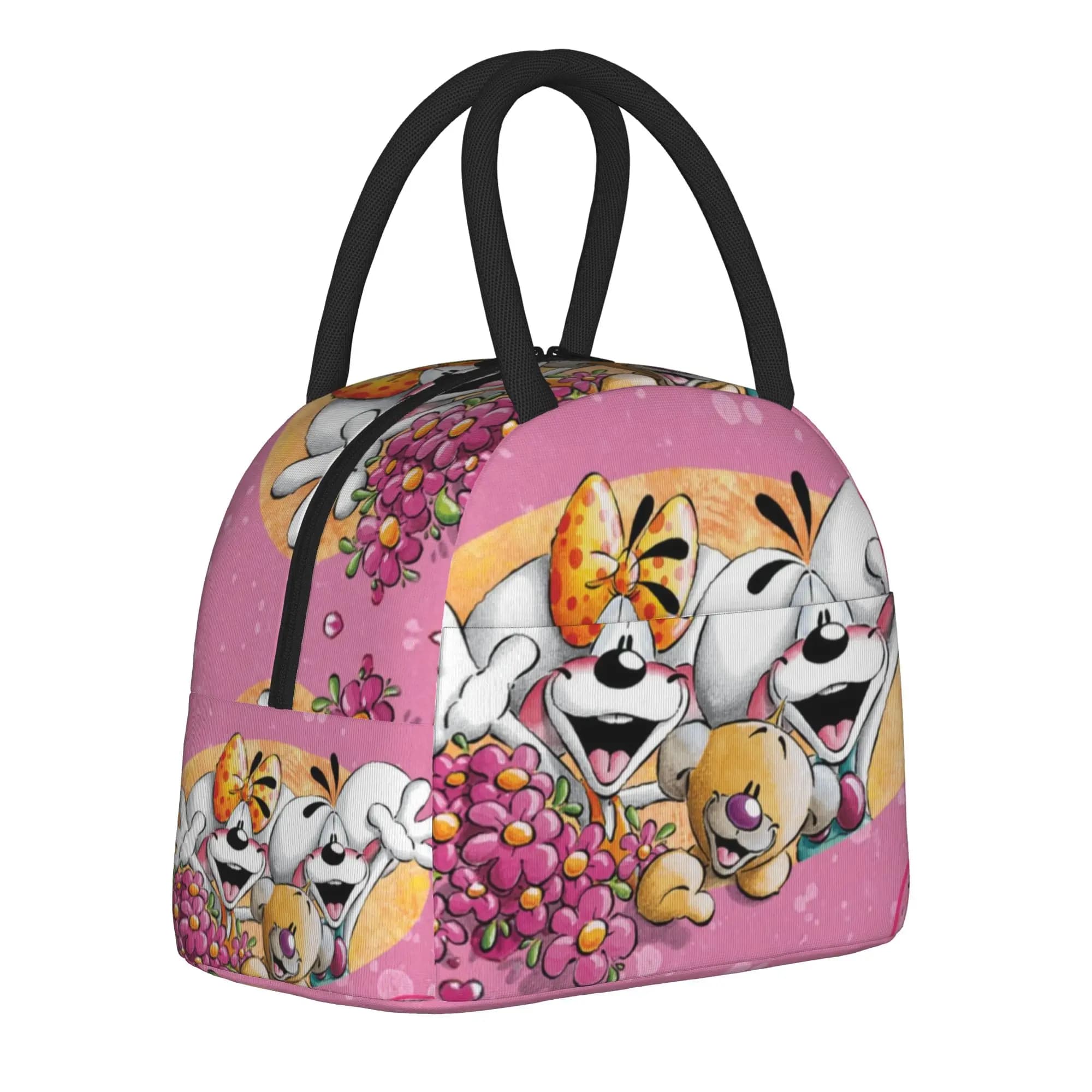 Diddl Diddlina Cartoon Mouse Thermal Insulated Lunch Bags for Travel Reusable Food Bags Men Women Thermal Cooler Lunch Boxes