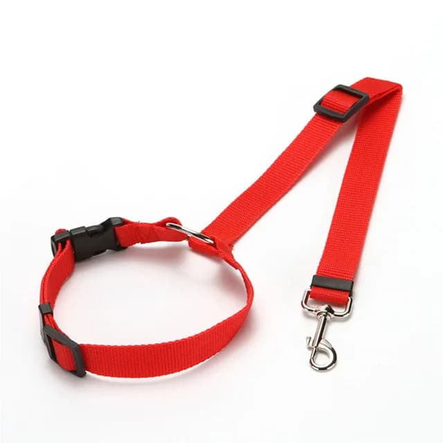 Solid Color 2 in 1 Pet Car Seat Belt Lead Leash BackSeat Safety Belt Adjustable Harness for Kitten Dogs Collar Pet Accessories