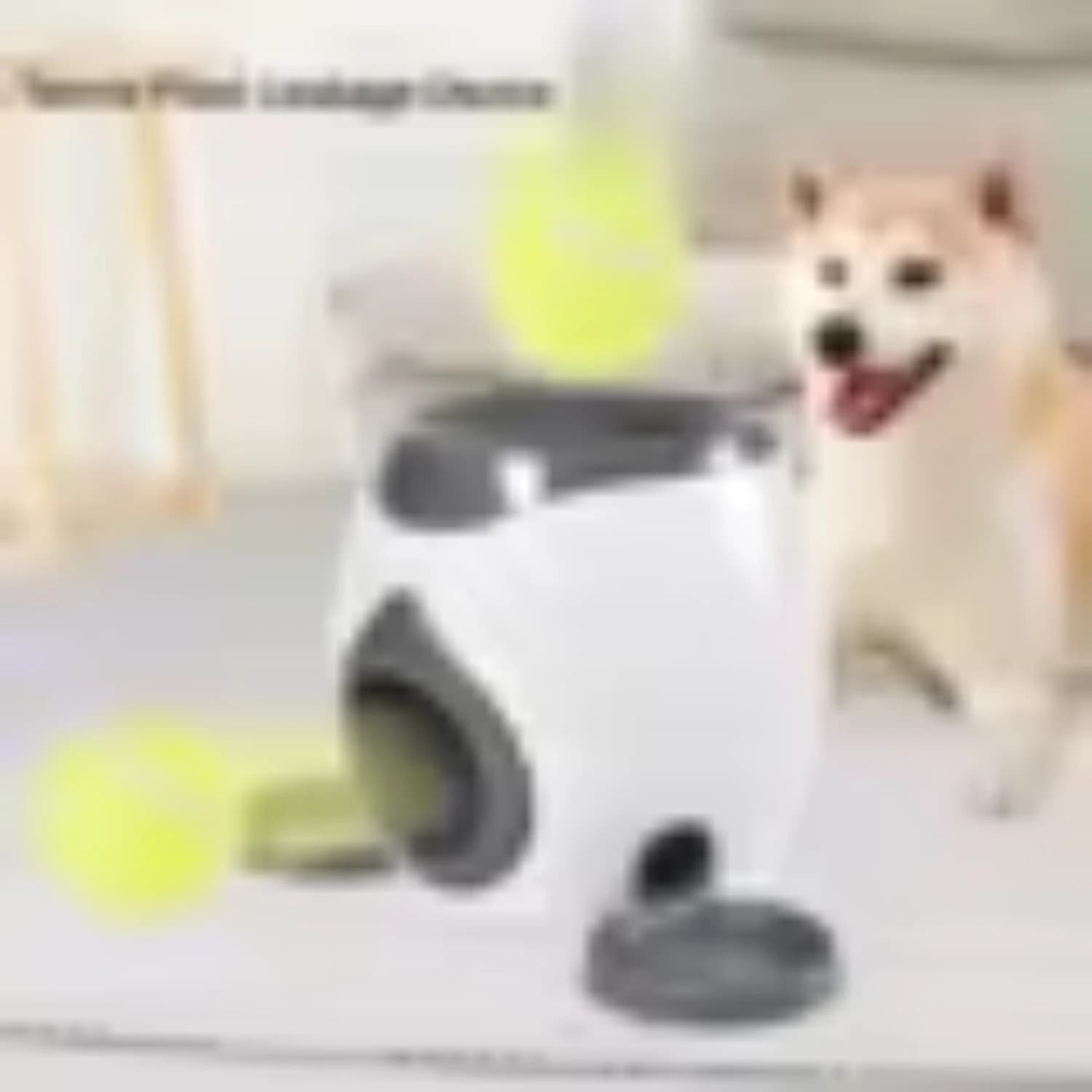 Animali domestici interattivi con lancio di palline da tennis - Dispositivo di lancio automatico 2 in 1 per allenamento e gioco - Alimentatore per animali domestici F