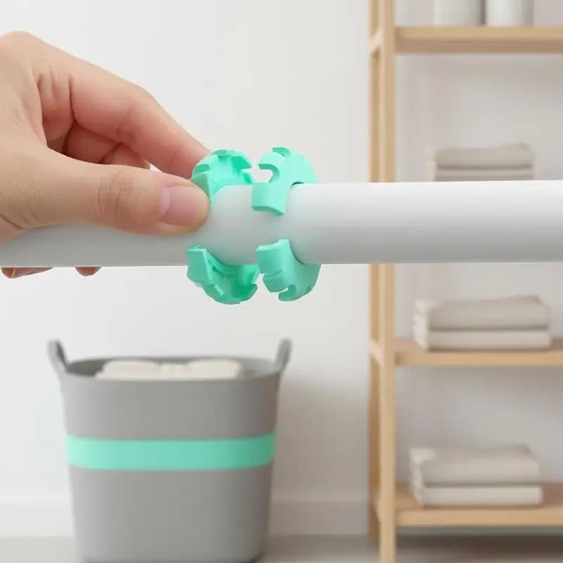 5Pcs Clothes Hanger Windproof Fixed Clip Flower Anti Slip Laundry Stopper Wind Resistant For Balcony Outdoor Drying Clothes