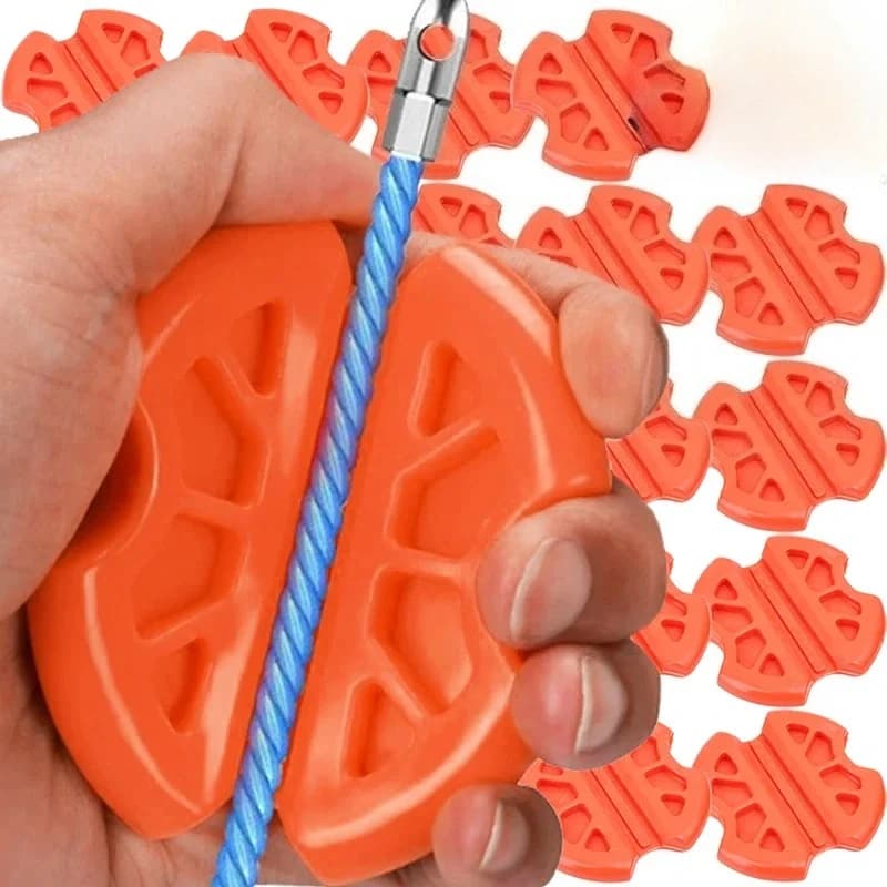 1/2pcs Portable Wire Drawing Machine Rubber Thread Device Electrician Wire Holder Tool Wire Drawing Anti-slip Clamp