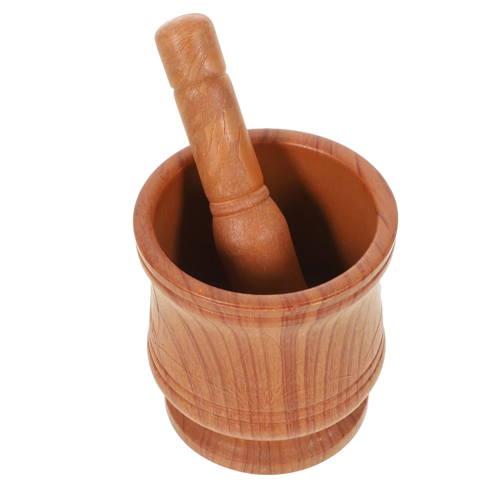 Set di Mortaio e Pestello per Spezie e Aglio, Utensile Domestico Stabile per Schiacciare e Tritare