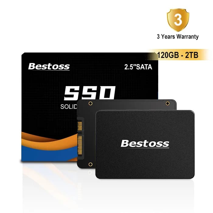 Bestoss Disco rigido Unità a stato solido 120 GB 128 GB 240 GB 256 GB 480 GB 512 GB 1 TB 2 TB SSD da 2,5 pollici Sata 3.0 per computer